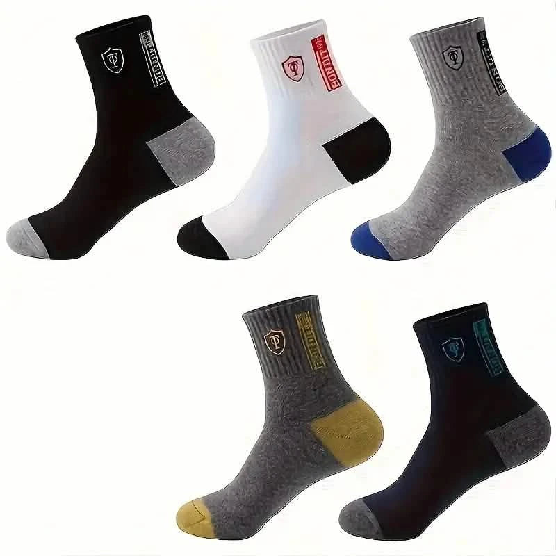 5-Pairs: Stylish Breathable Warm Crew Socks For Men Men's Shoes & Accessories - DailySale
