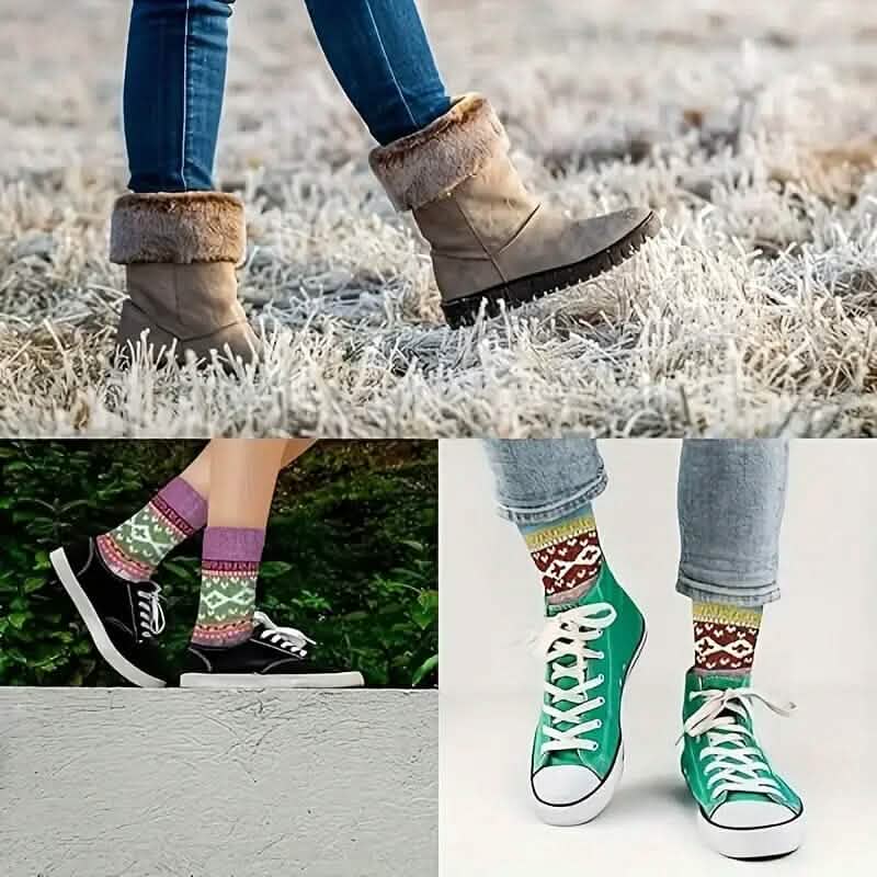 5-Pairs: Women's Comfortable and Warm Crew Socks Women's Shoes & Accessories - DailySale