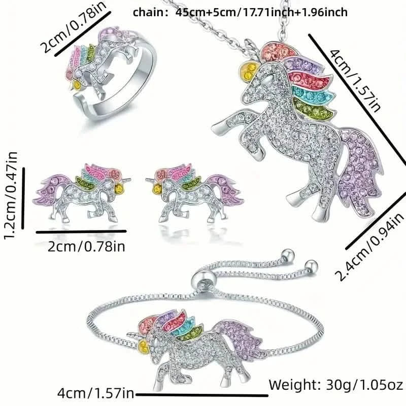 5-Piece Set: Pendant Necklace, Bracelet, Earrings, Ring Set Decoration Accessories Necklaces - DailySale