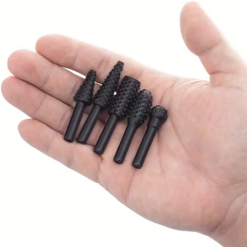 5-Piece Set: Wood Carving File Rasp Drill Bit Home Improvement - DailySale