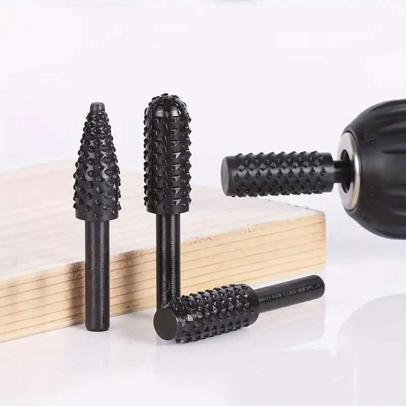 5-Piece Set: Wood Carving File Rasp Drill Bit Home Improvement - DailySale