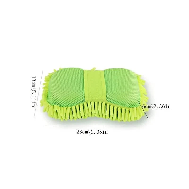 5-Pieces: Car Wash Mitt Chenille Microfiber Wash Sponge Scratch Free Automotive - DailySale