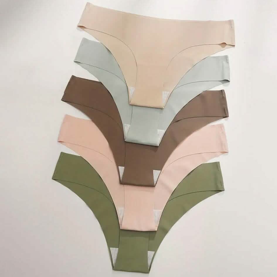 5-Pieces: Seamless Comfy Solid Panties Women's Lingerie - DailySale