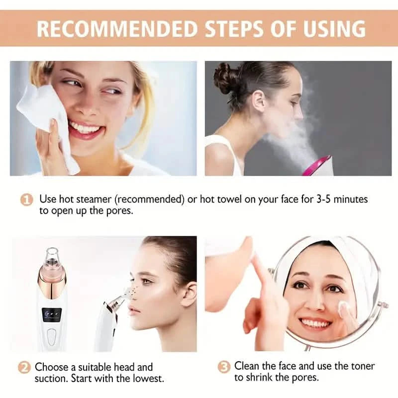 5-Suction Blackhead Removal Face Pore Cleaner Beauty & Personal Care - DailySale