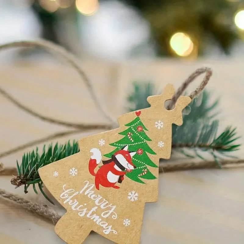 50-Pieces: Christmas Gift Box Decoration Tag Holiday Decor & Apparel - DailySale