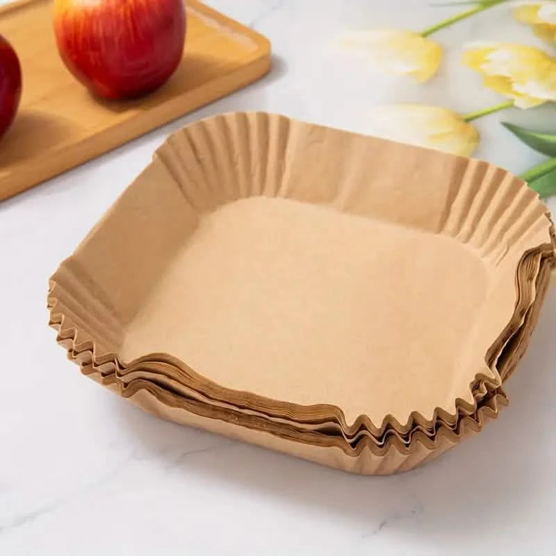 50-Pieces: Disposable Paper Liners For Air Fryer Suitable For 2 - 8 Quarts Kitchen Tools & Gadgets - DailySale