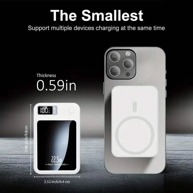 5000mAh Magnetic Wireless Charging Bank 22.5W Fast Charging Mobile Accessories - DailySale