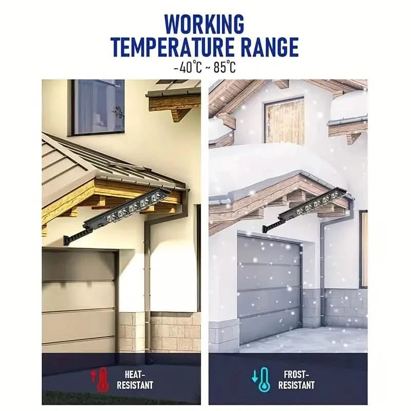 504-LED Ultra-Bright 6500K Solar Motion Sensor Street Light with Remote Control Outdoor Lighting - DailySale