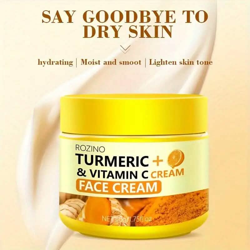 50g/1.75 Oz Turmeric + Vitamin C Face Cream with Hyaluronic Acid Beauty & Personal Care - DailySale
