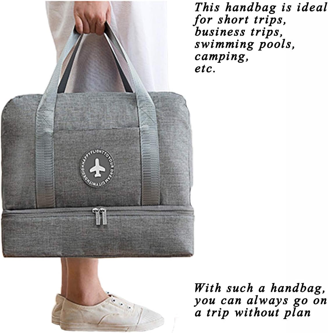 Duffel carried by hand