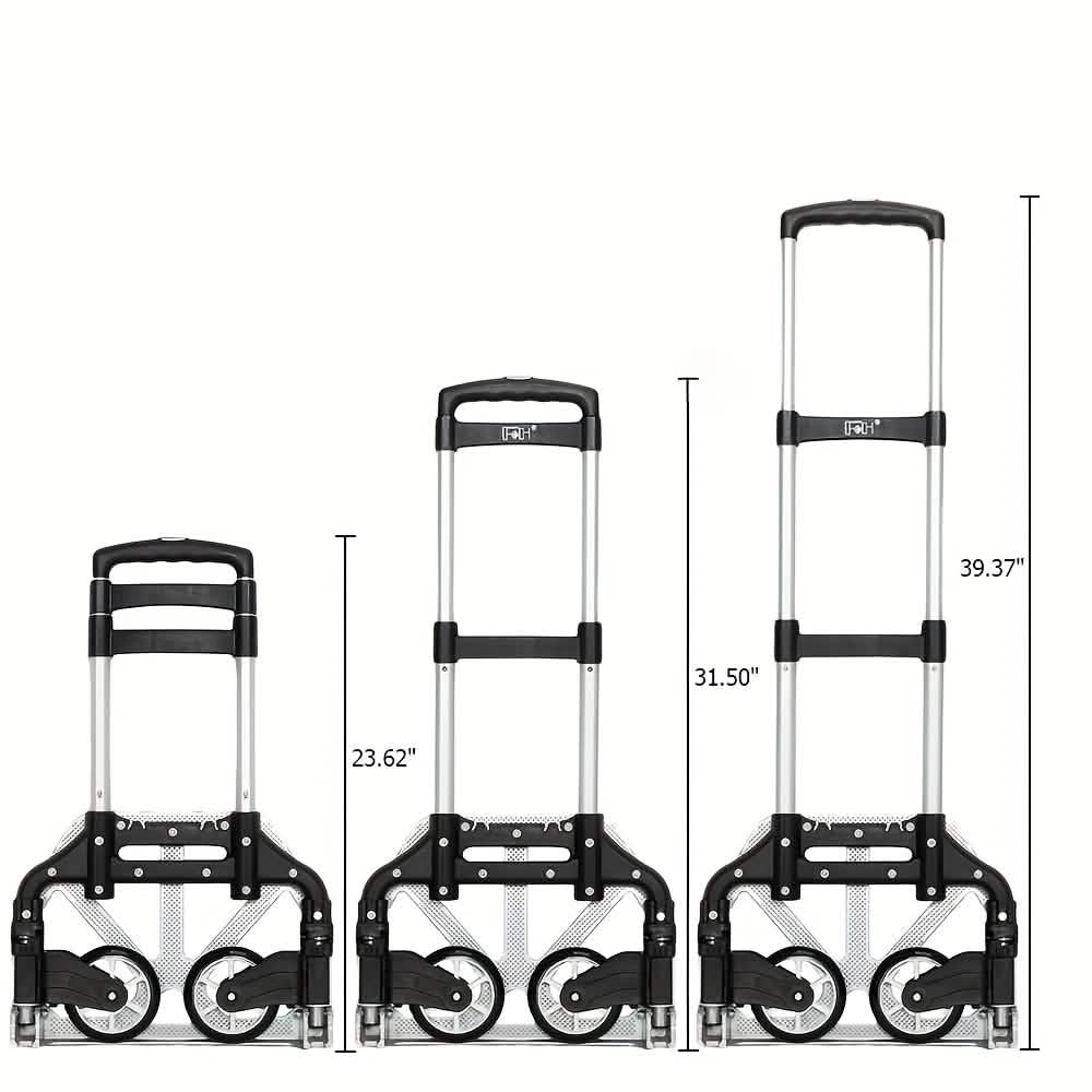 Folding Aluminum Hand Cart & Dolly – 165 lb Capacity | Lightweight & Portable