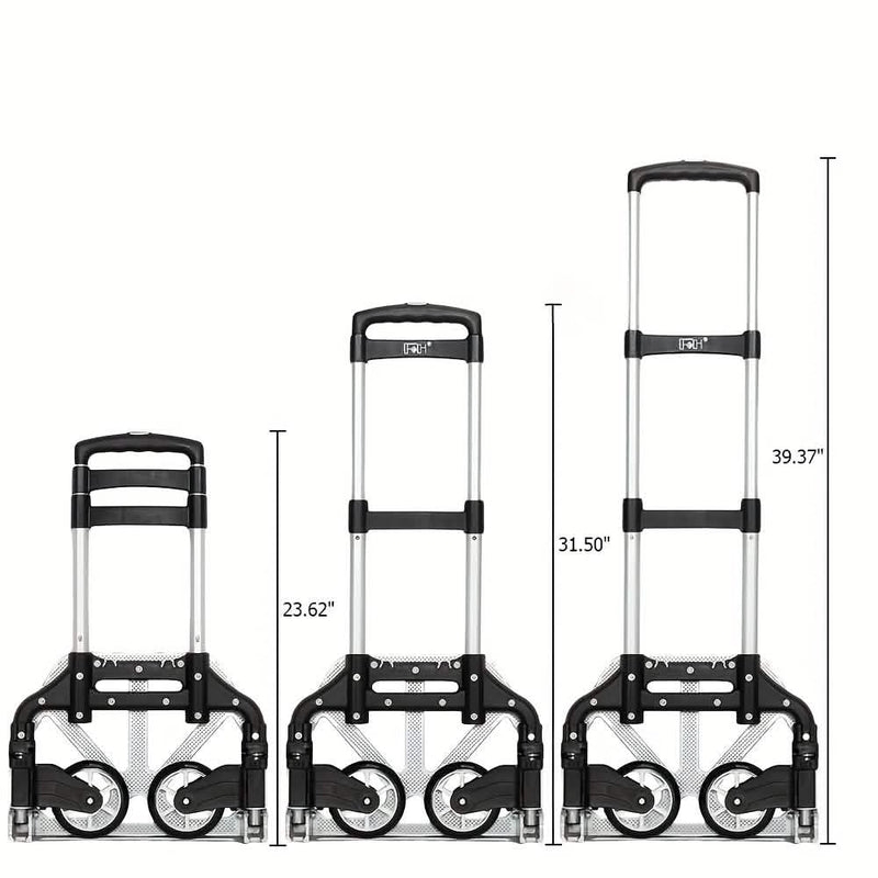 Folding Aluminum Hand Cart & Dolly – 165 lb Capacity, Lightweight & Portable