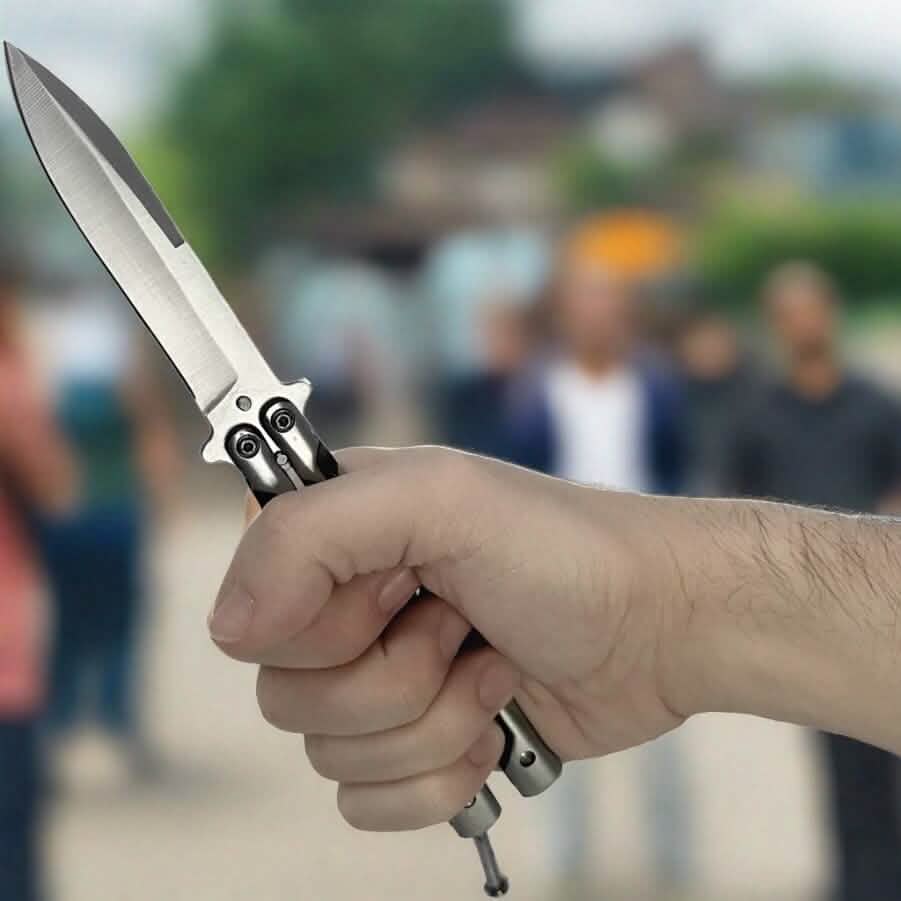 5.25" Butterfly Knife Tactical - DailySale