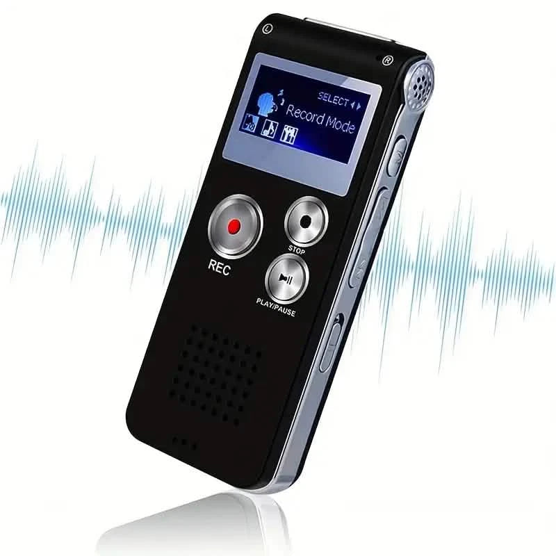 8GB Digital Voice Recorder & MP3 Player – Portable Audio for Meetings & Lectures