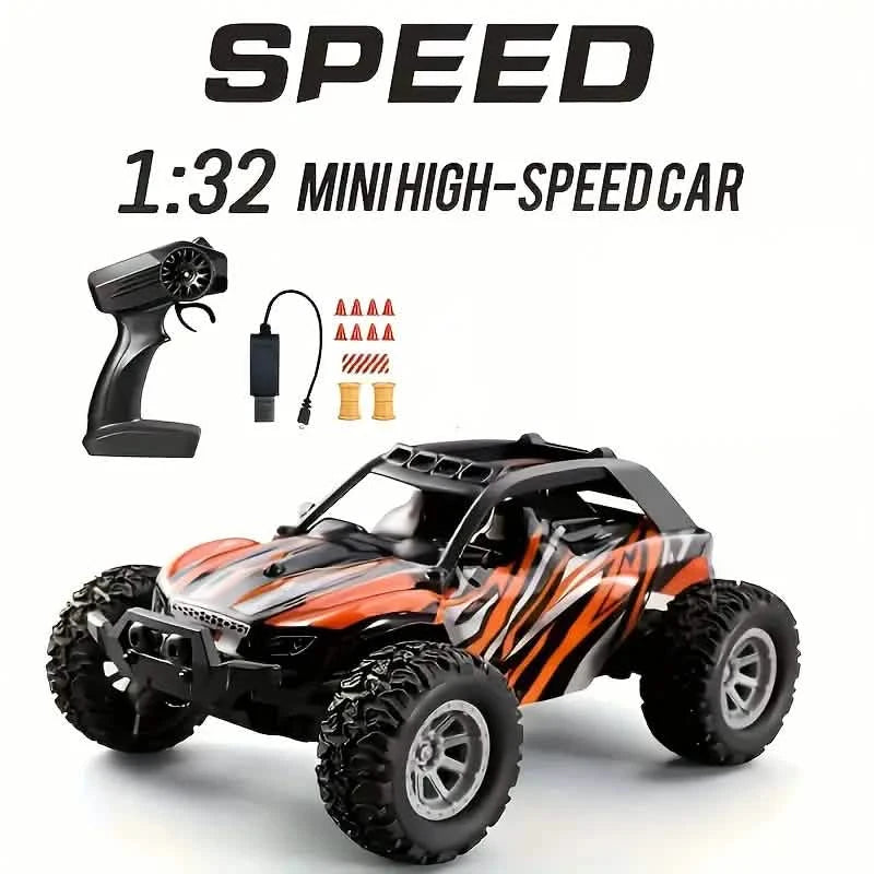 1:32 Scale RC Remote Control Car – 20 Km/h, 2.4GHz, Red & Green