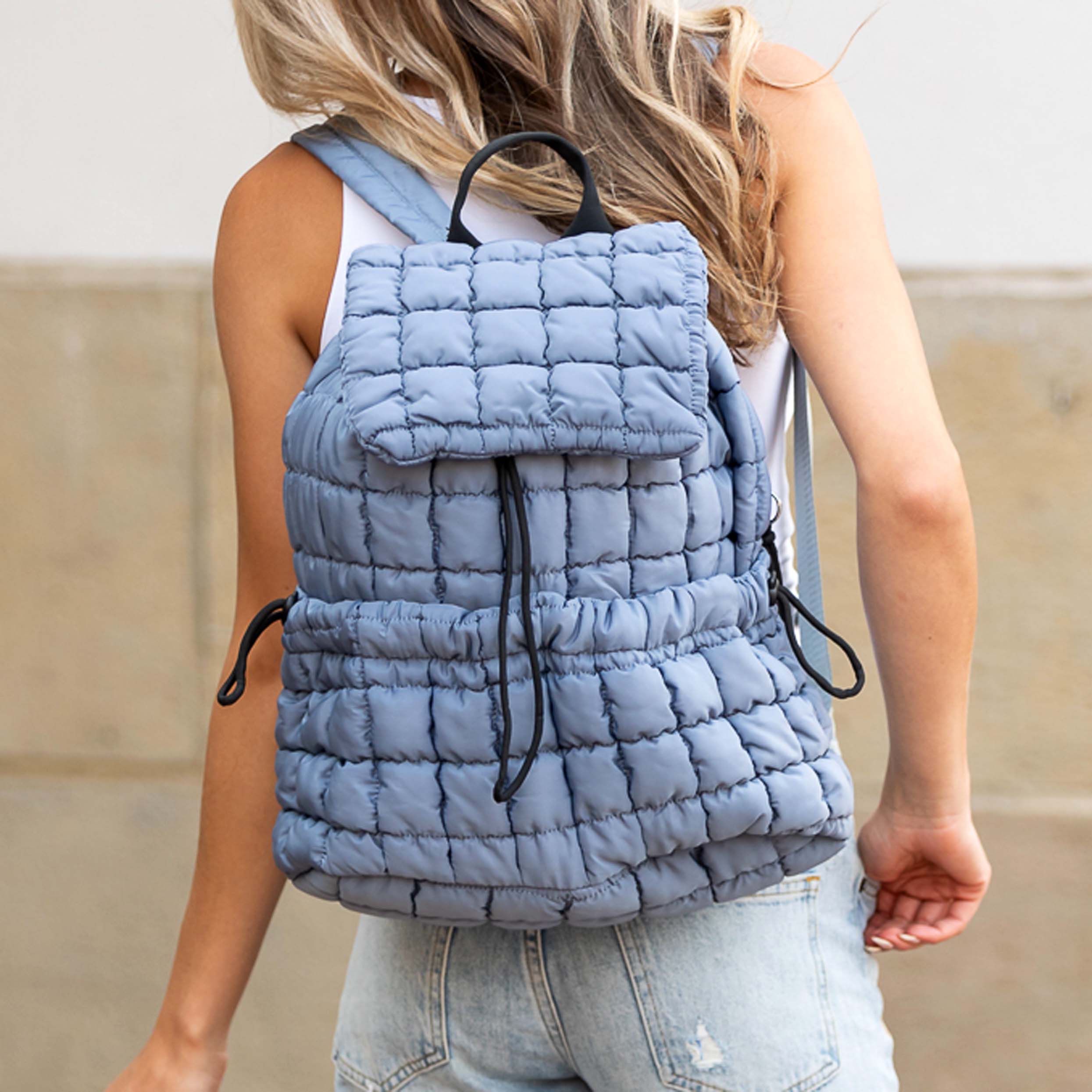 Stevie Quilted Puffer Backpack
