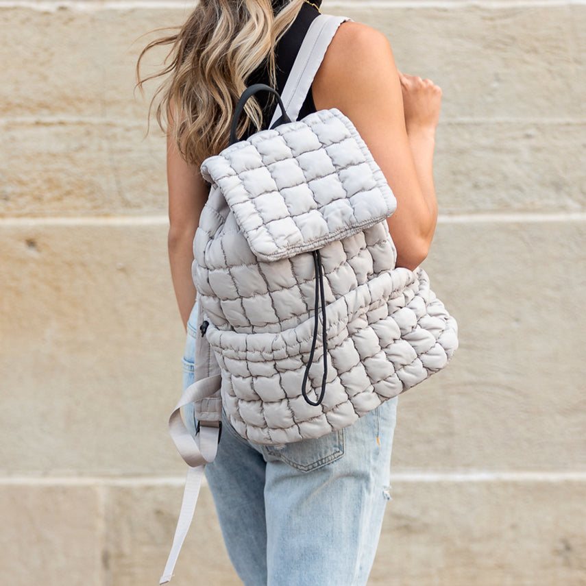 Stevie Quilted Puffer Backpack
