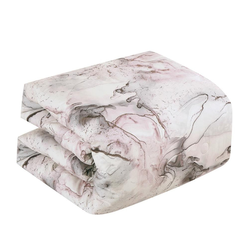 7 Piece Abstract Print Comforter Set with Bed Sheet Set, 22896