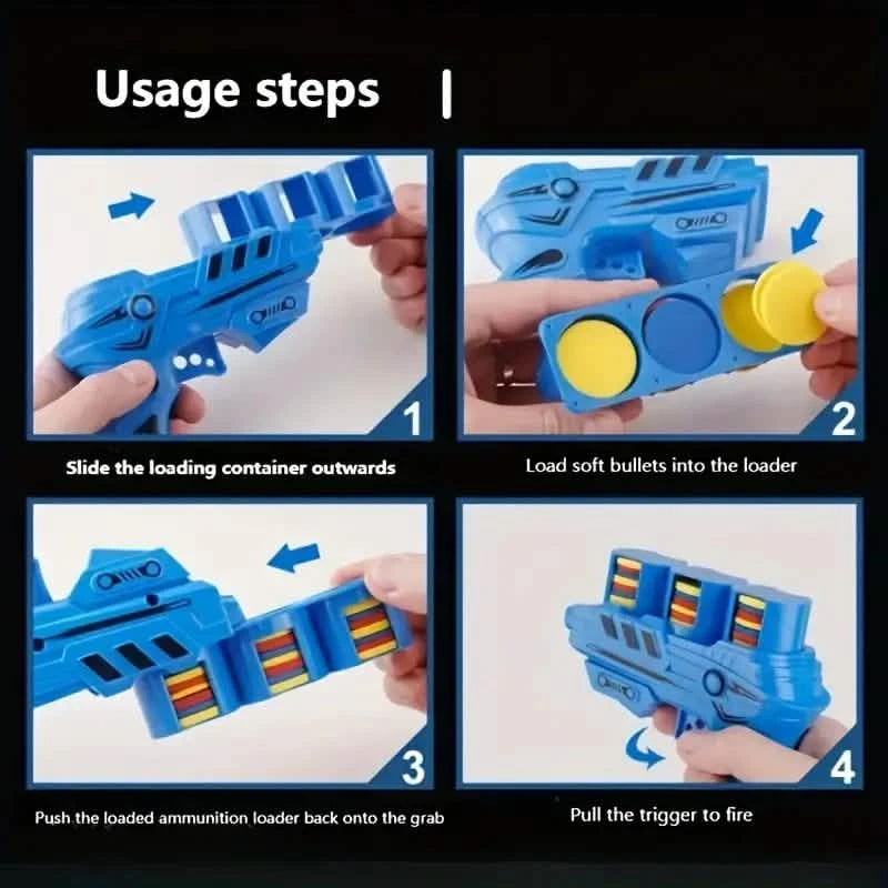 Soft Bullet Flying Saucer Toy Gun Set