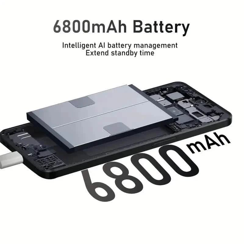 5G Mobile Unlocked Android 13 Smartphone, 4GB+128GB 6.8' Display, 48MP+108MP Camera/Video 6800mAh Battery/Dual SIM Cell Phones - DailySale