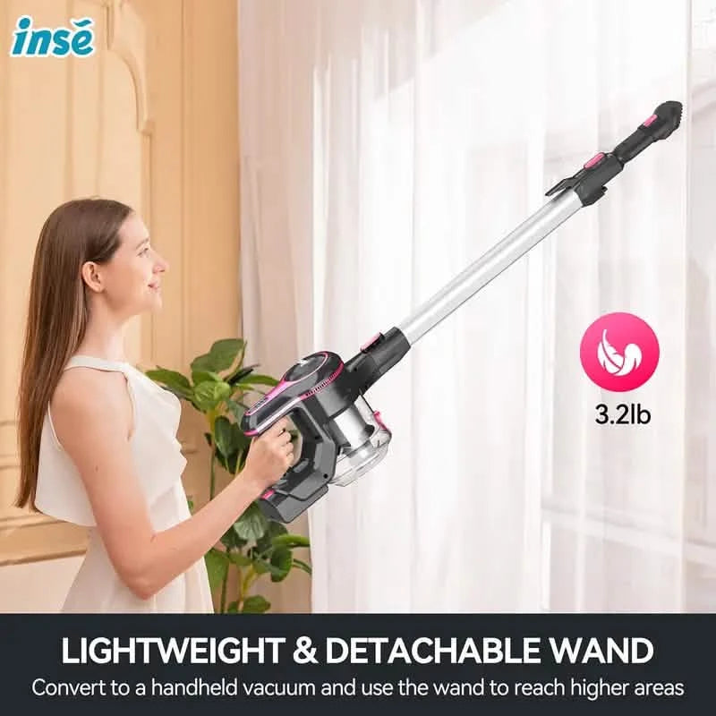 6 in 1 Rechargeable Powerful Lightweight Cordless Stick Vacuum Cleaner Household Appliances - DailySale