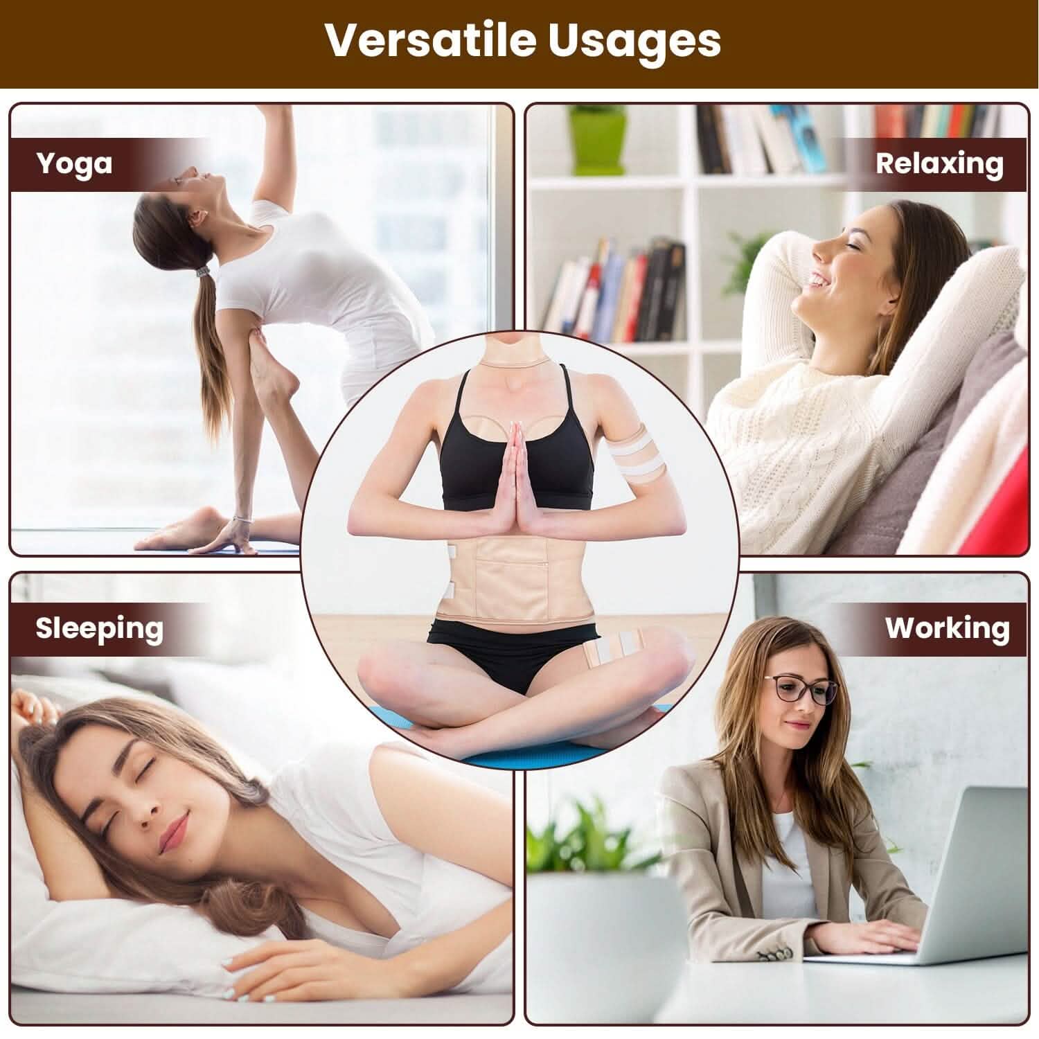 6-Pack: Castor Oil Wrap Set Wellness - DailySale
