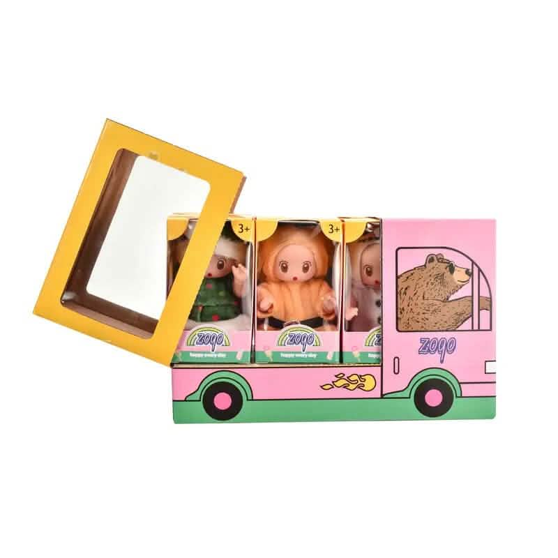 6-Pack: Christmas-Themed Mini Reborn Youngsters Dolls Toys & Games - DailySale