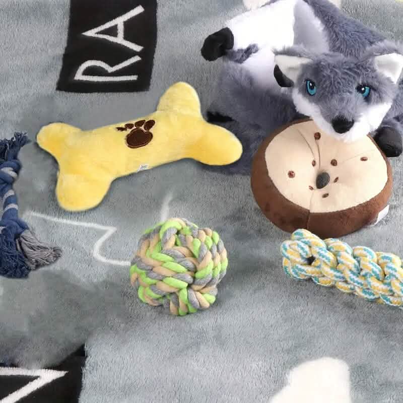 6-Pack: Durable Squeaky Dog Toys Pet Supplies - DailySale