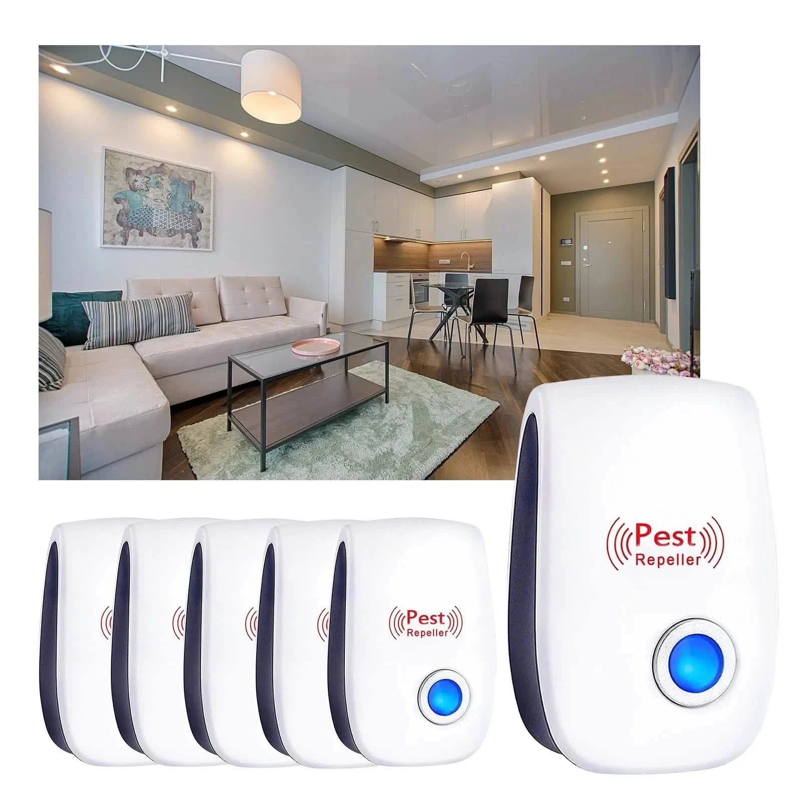 6-Pack: Ultrasonic Pest Repeller Electronic Plug in Pest Control Pest Control - DailySale