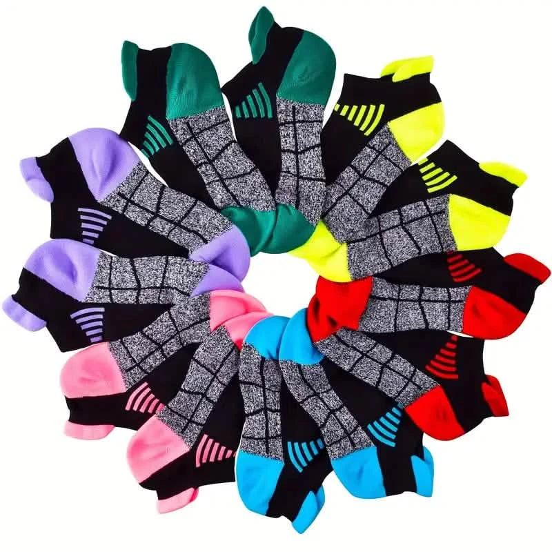 6-Pairs: Low Cut Cushioned Breathable Ankle Socks For Running Cycling Hiking Women's Shoes & Accessories - DailySale