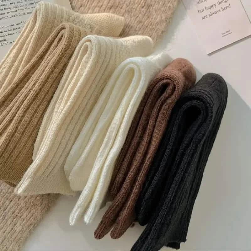 6-Pairs: Thick & Warm Cream Color Sock Women's Shoes & Accessories - DailySale