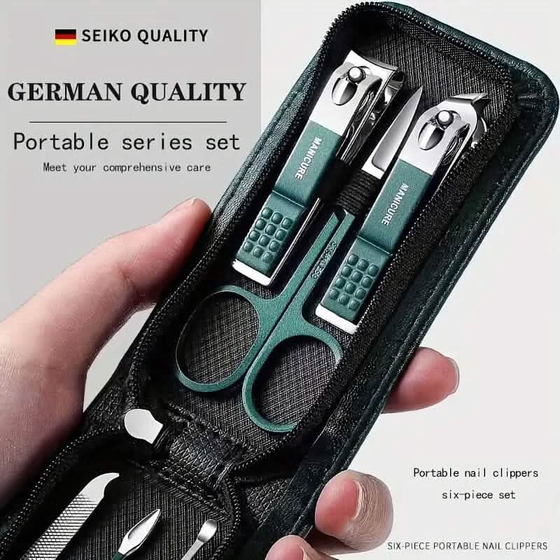 6-Piece: Nail Clipper Set with Zipper Travel Case Beauty & Personal Care - DailySale
