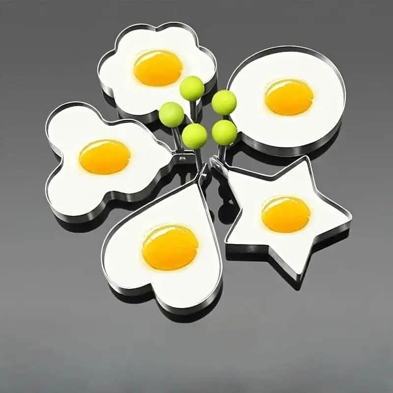 6-Pieces: Creative Stainless Steel Egg Cooking Ring Set Kitchen Tools & Gadgets - DailySale