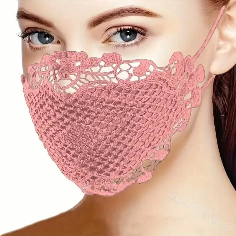 6-Pieces: Women's Printed Multicolor Lace Mask Face Masks & PPE - DailySale