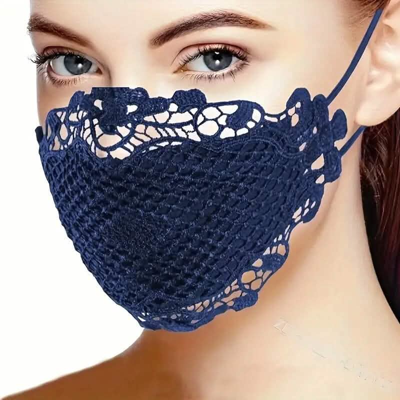 6-Pieces: Women's Printed Multicolor Lace Mask Face Masks & PPE - DailySale