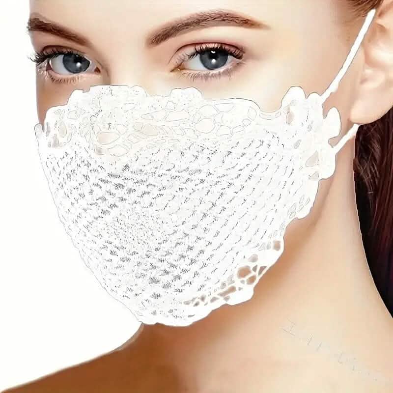 6-Pieces: Women's Printed Multicolor Lace Mask Face Masks & PPE - DailySale