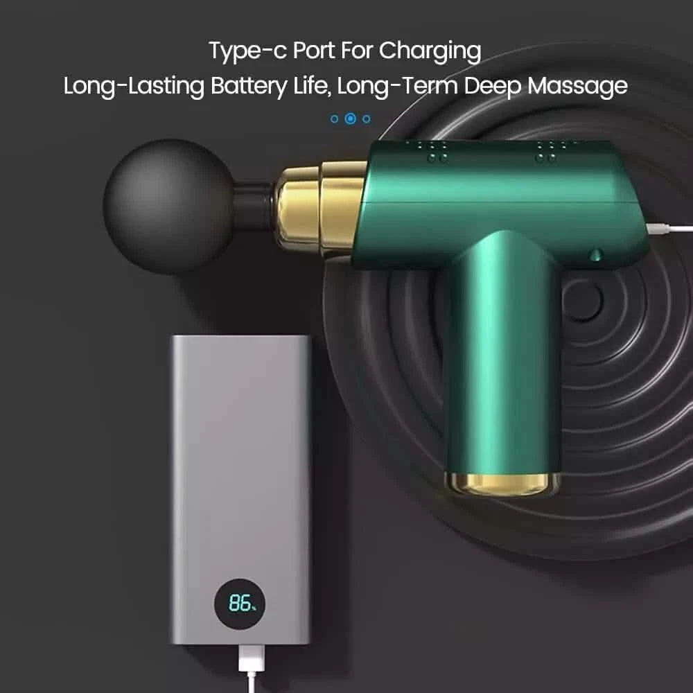 6-Speed Massage Gun Percussion Massager Deep Tissue Muscle Vibrating Relax Wellness - DailySale