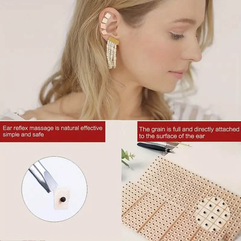 600-Pieces: Auricular Patch, Massage Press Seeds Patch for Relaxation Wellness - DailySale