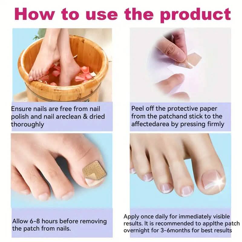 64-Pieces: Extra Strength Toenail Treatment Nail Repair Patches Beauty & Personal Care - DailySale