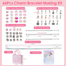 66-Pieces: Charm Bracelet Making Kit Women's Shoes & Accessories - DailySale