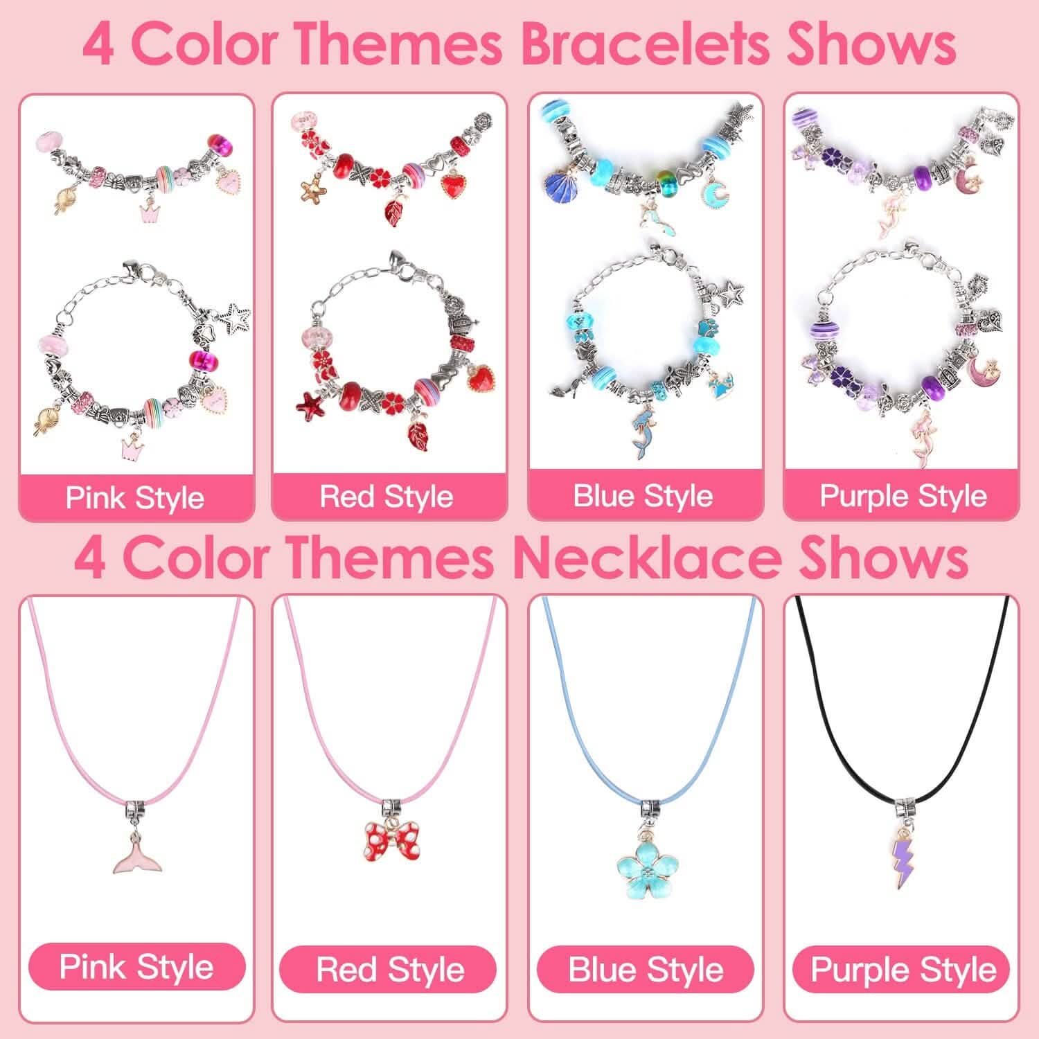 66-Pieces: Charm Bracelet Making Kit Women's Shoes & Accessories - DailySale