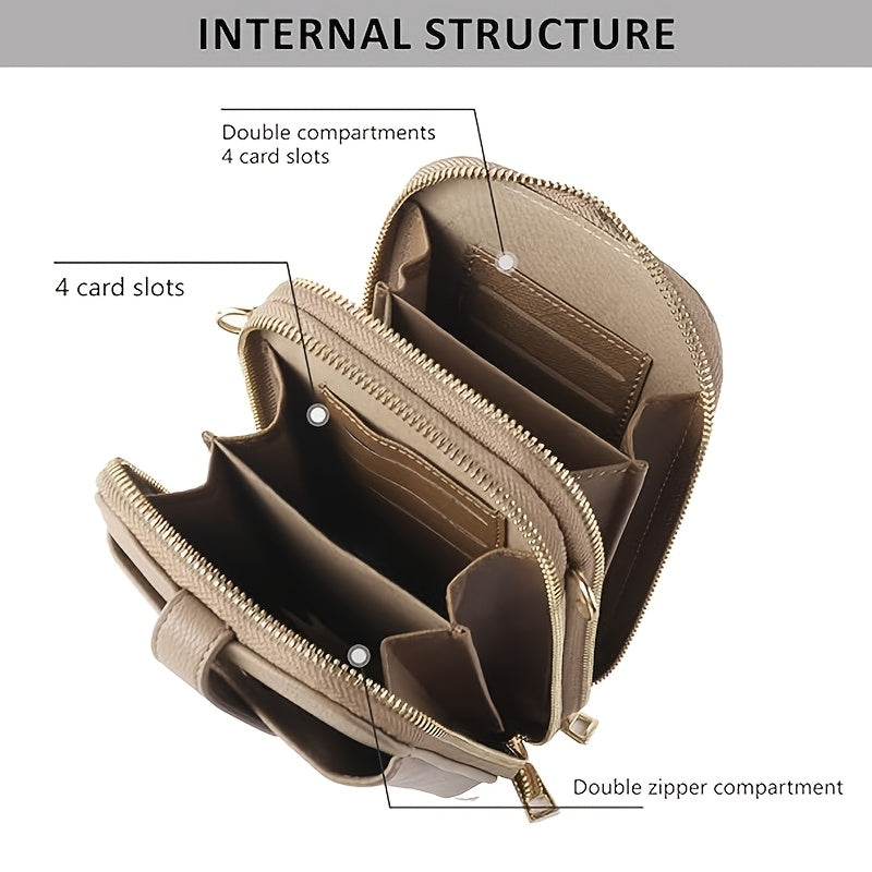 Internal structure: double compartments with 4 card slots on each wall