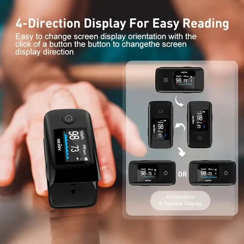 Oximeter & Digital BP Monitor – Heart Rate & Hypertension Detector