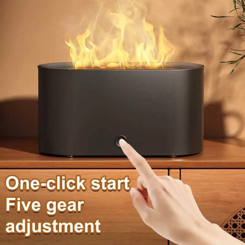 7-Color Simulated Flame Humidifier Aromatherapy Machine Wellness - DailySale