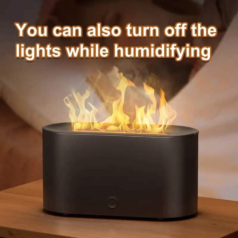 7-Color Simulated Flame Humidifier Aromatherapy Machine Wellness - DailySale