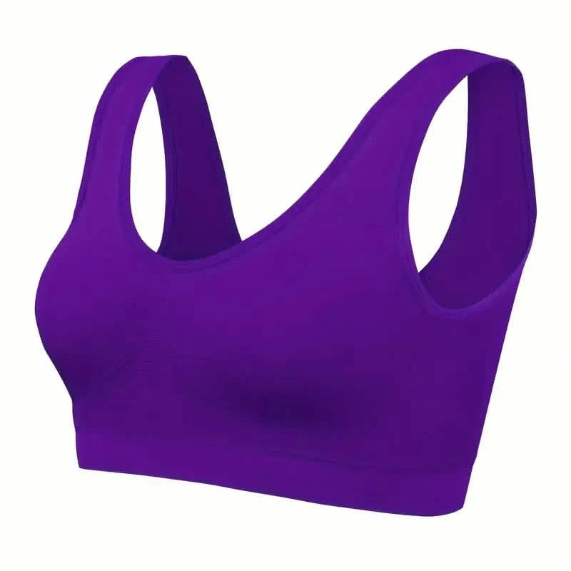 7-Pack: Solid Seamless Bra, Comfy Breathable Sporty Bra for Women's Lingerie & Underwear Women's Swimwear & Lingerie - DailySale