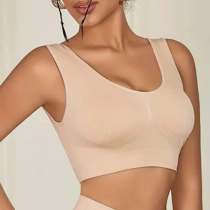 7-Pack: Solid Seamless Bra, Comfy Breathable Sporty Bra for Women's Lingerie & Underwear Women's Swimwear & Lingerie - DailySale
