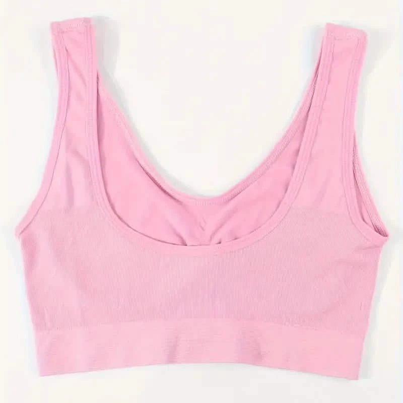 7-Pack: Solid Seamless Bra, Comfy Breathable Sporty Bra for Women's Lingerie & Underwear Women's Swimwear & Lingerie - DailySale