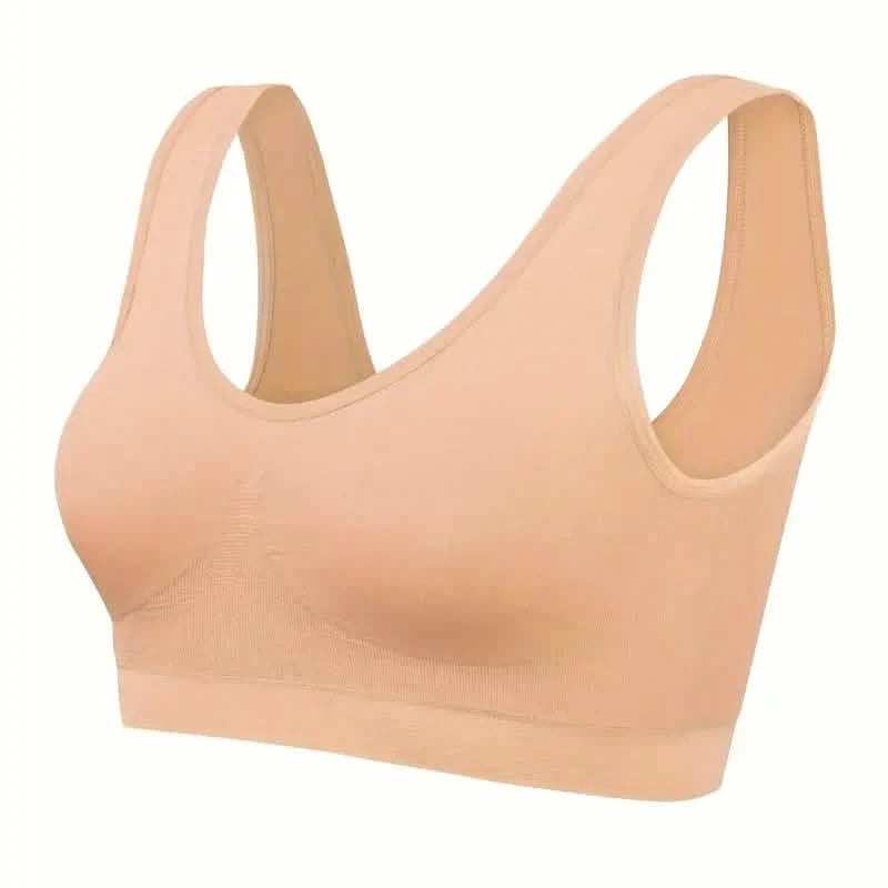 7-Pack: Solid Seamless Bra, Comfy Breathable Sporty Bra for Women's Lingerie & Underwear Women's Swimwear & Lingerie - DailySale