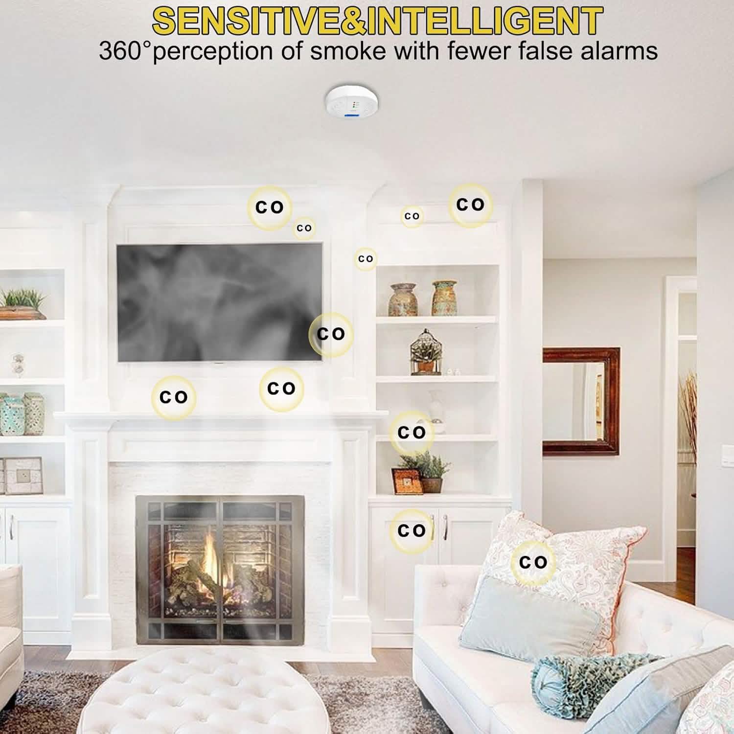 Portable Carbon Monoxide Detector – Battery-Operated CO Alarm